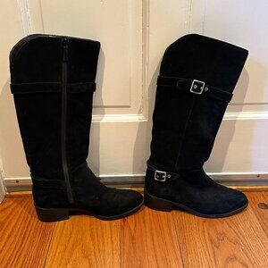 Cole Haan Black Suede Waterproof Boot with Low Heel - Sz 8